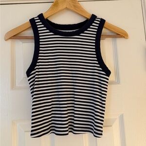Aerie Offline Navy & White Tank